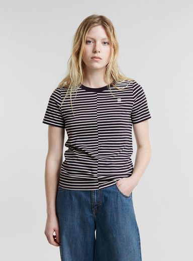Front Seam Stripe Top